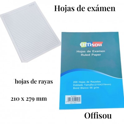 hojas de examen offisou #0029