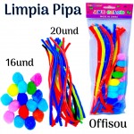 limpiapipas pompom