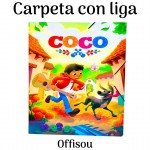 carpeta con liga con fuguras 38x26cm