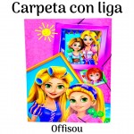 carpeta con liga con fuguras 38x26cm