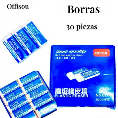 borra blanca x30pcs 