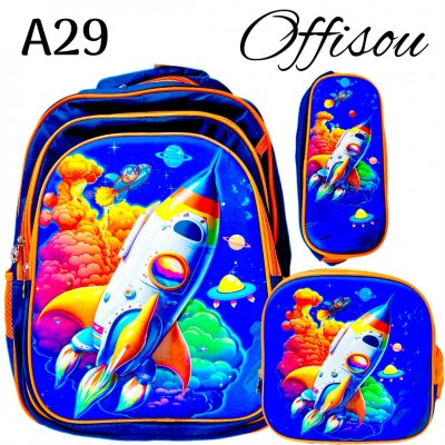 #1bolso tripark 3pcs (Promocion ninos)bolso+cartuchera+lonchera16pulga
