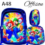 #1bolso tripark 3pcs (Promocion ninos)bolso+cartuchera+lonchera16pulga #1bolso tripark 3pcs (Promocion ninos)bolso+cartuchera+lonchera16pulga