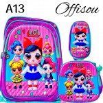 #1bolso tripark 3pcs (Promocion ninas) bolso+cartuchera+lonchera 16pulga #1bolso tripark 3pcs (Promocion ninas) bolso+cartuchera+lonchera 16pulga