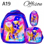 #1bolso tripark 3pcs (Promocion ninas) bolso+cartuchera+lonchera 16pulga #1bolso tripark 3pcs (Promocion ninas) bolso+cartuchera+lonchera 16pulga