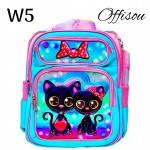 #4bolso de nin@ #16006-1 (W)(2pcs-bolso+cartuchera)(largo=39cm-ancho=28cm)(1065&*12) 