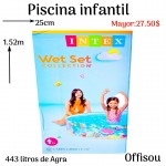 piscina infantil 1.52mx25cm