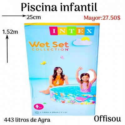 piscina infantil 1.52mx25cm