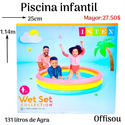 piscina infantil 1.14mx25cm