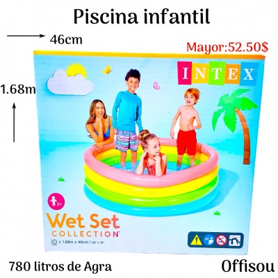 piscina infantil 1.68mx46cm 
