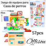 juego de equipo para casa de perros54pcs#1858-1
