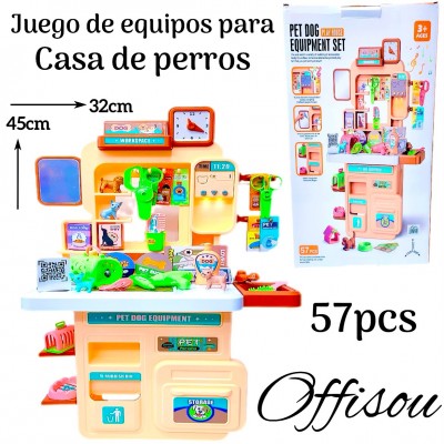 juego de equipo para casa de perros54pcs#1858-1