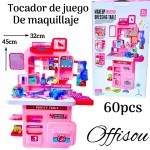 tocador de juego de maquillaje 60pcs#1858-2