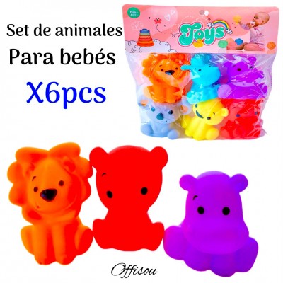 animales de goma con pito #1858-1