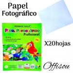 papel fotografico 20hojas