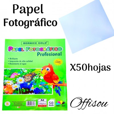 papel fotografico 50hojas