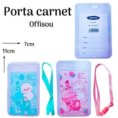 porta carnet osito 