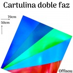 cartulina doble faz 50x70 x10pcs