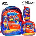 #1)bolso 3pcs ninos(cartuchera+lonchera+bolso)16pulga