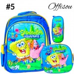 #1)bolso 3pcs ninos(cartuchera+lonchera+bolso)16pulga