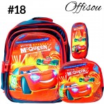 #1)bolso 3pcs ninos(cartuchera+lonchera+bolso)16pulga