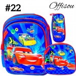 #1)bolso 3pcs ninos(cartuchera+lonchera+bolso)16pulga