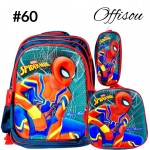 #1)bolso 3pcs ninos(cartuchera+lonchera+bolso)16pulga