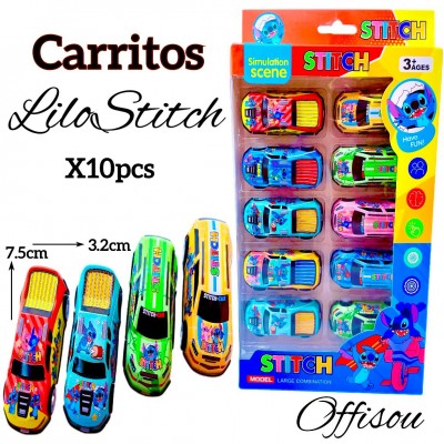 set de carritos x10 #2282-10