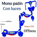 monopatin con luces