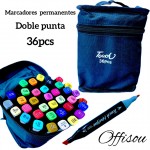 marcador doble punta touchx36pcs