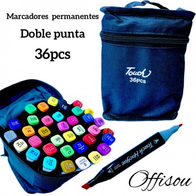 marcador doble punta touchx36pcs