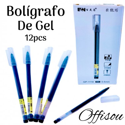 lapiceros de gel #1118 x12pcs