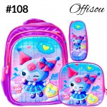 #1)bolso3pvs ninas (lonchera+cartuchera+bolso)16pulga