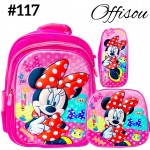 #1)bolso3pvs ninas (lonchera+cartuchera+bolso)16pulga