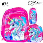 #1)bolso3pvs ninas (lonchera+cartuchera+bolso)16pulga