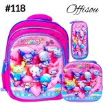 #1)bolso3pvs ninas (lonchera+cartuchera+bolso)16pulga
