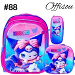 #1)bolso3pvs ninas (lonchera+cartuchera+bolso)16pulga