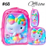 #1)bolso3pvs ninas (lonchera+cartuchera+bolso)16pulga