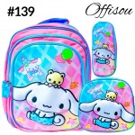 #1)bolso3pvs ninas (lonchera+cartuchera+bolso)16pulga