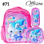 #1)bolso3pvs ninas (lonchera+cartuchera+bolso)16pulga