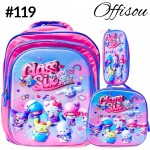 #1)bolso3pvs ninas (lonchera+cartuchera+bolso)16pulga