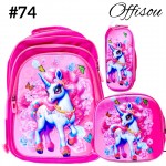 #1)bolso3pvs ninas (lonchera+cartuchera+bolso)16pulga