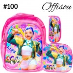 #1)bolso3pvs ninas (lonchera+cartuchera+bolso)16pulga