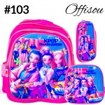 #1)bolso3pvs ninas (lonchera+cartuchera+bolso)16pulga