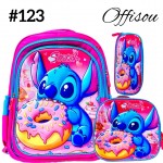 #1)bolso3pvs ninas (lonchera+cartuchera+bolso)16pulga
