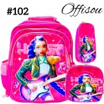 #1)bolso3pvs ninas (lonchera+cartuchera+bolso)16pulga