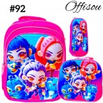 #1)bolso3pvs ninas (lonchera+cartuchera+bolso)16pulga