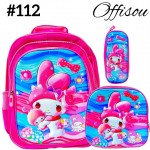 #1)bolso3pvs ninas (lonchera+cartuchera+bolso)16pulga