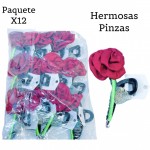 pinza de dama flor