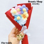 flor tejida x3flores